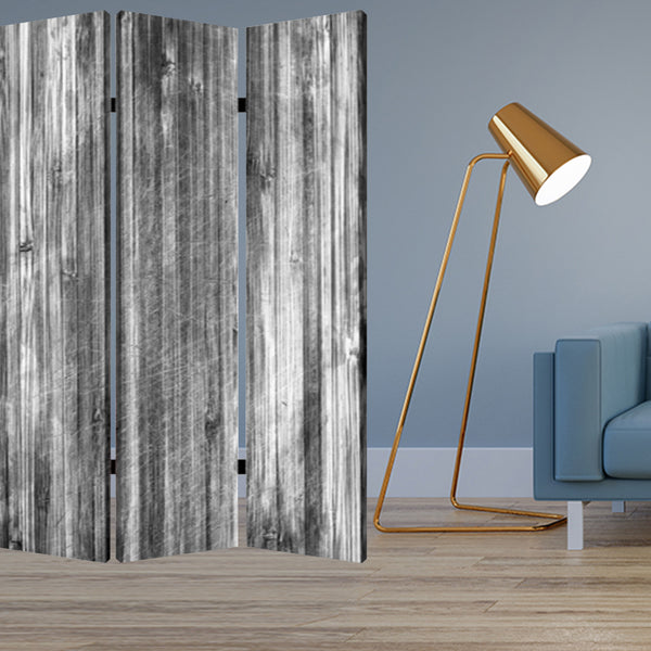 1" x 48" x 72" Multi Color Distressed Wood Canvas  Screen