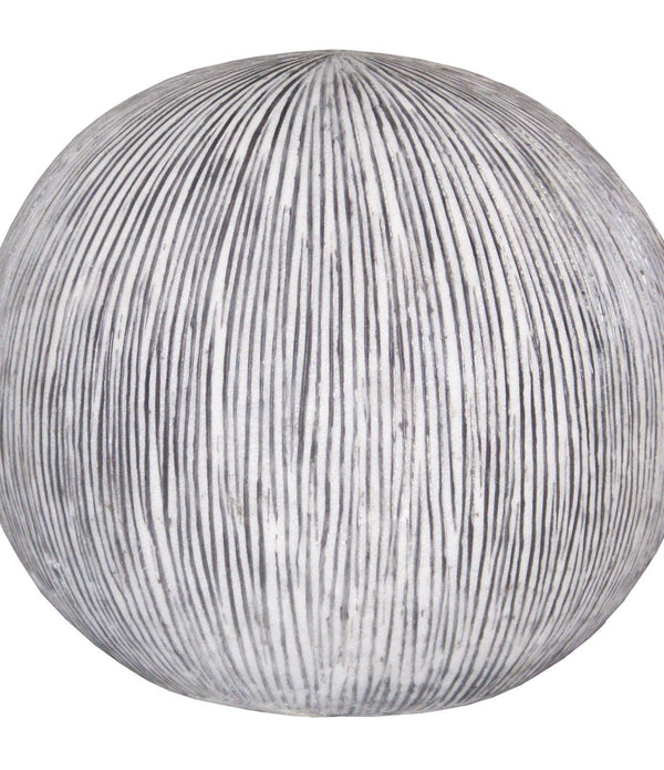 1 x 16 x 14 Sandstone Ribbed Finish Outdoor Light - Ball