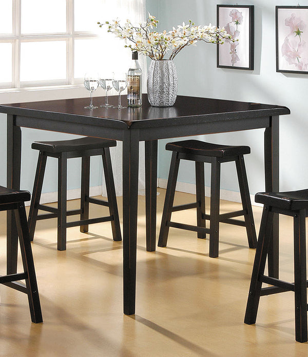 Mod Black Counter Height Five Piece Dining Set