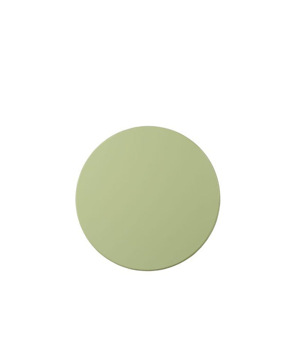 Light Green Solid Wooden Pedestal Side Table