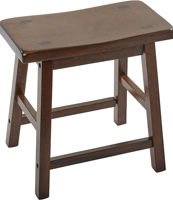 Walnut Wooden Set of 2 Stool