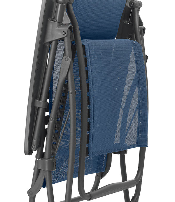 Zero Gravity Recliner - Basalt Steel Frame - Ocean Fabric