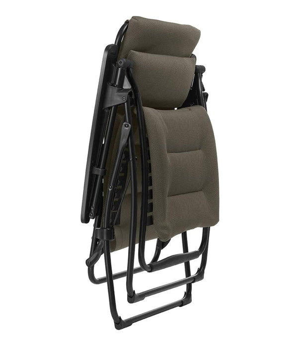 Zero Gravity Recliner - Black Frame - Taupe Fabric
