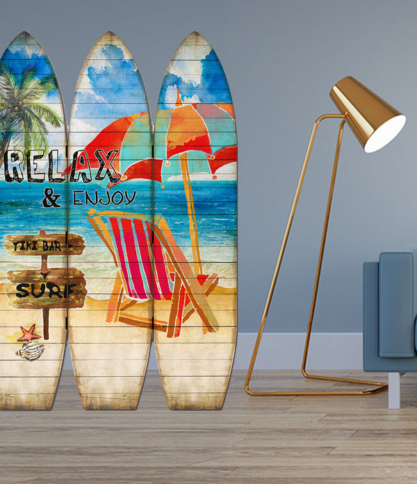47x1x71 Multicolor Surfboard Screen