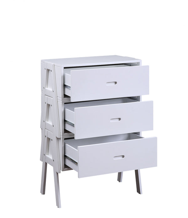 Sleek White Rectangular Convertible Coffee Table