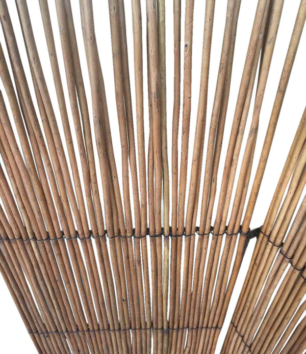 Three Panel Natural Willow Room Divider Screen