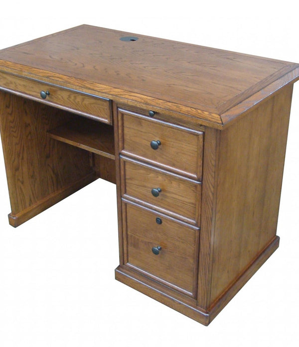 Vintage Burnished Walnut Hardwood Desk