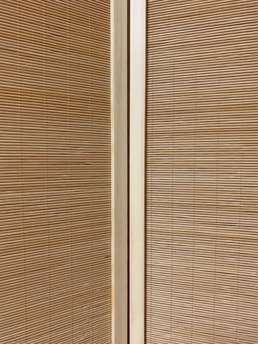 7' Light Bamboo 4 Panel Room Divider Screen
