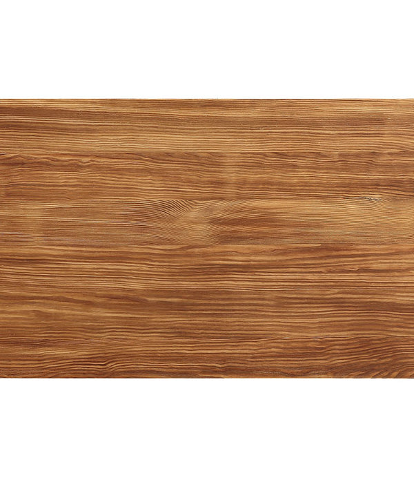 Sleek Natural Finish Rectanglular Top Bar Table with Gunmetal finish Sled base