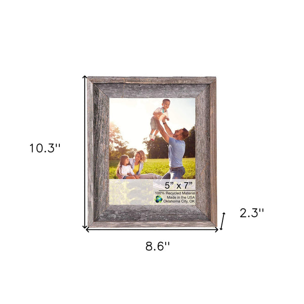 5" x 7" Natural Weathered Gray Picture Frame