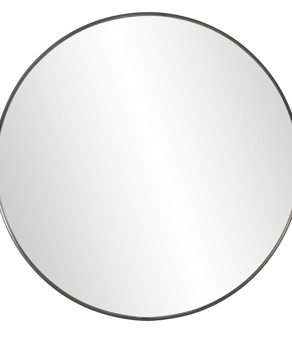 Round Stainless Steel Frame with Brushed Black Finish