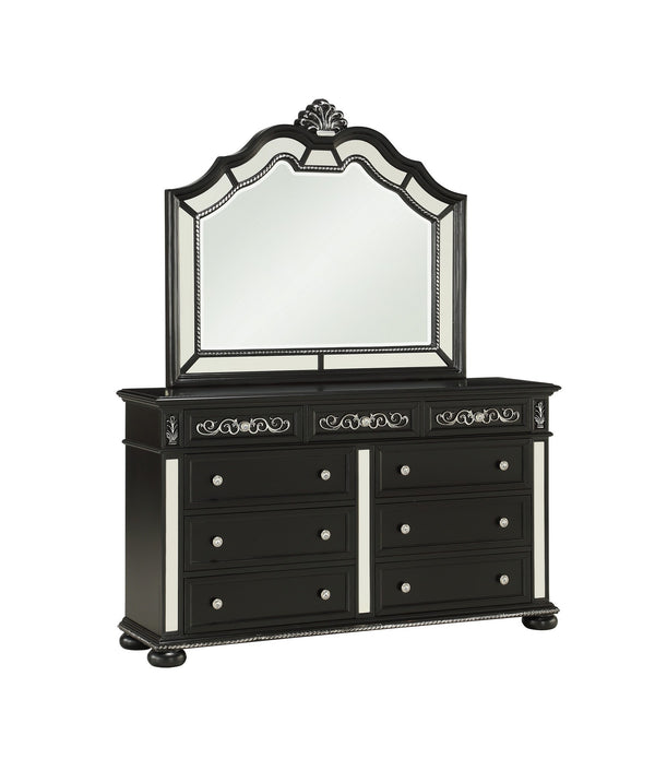 Black Heirloom Appearance Mirror with 5mm Beveled Glass