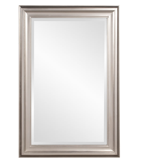 Rectangular Mirror with Leaf Wood Frame