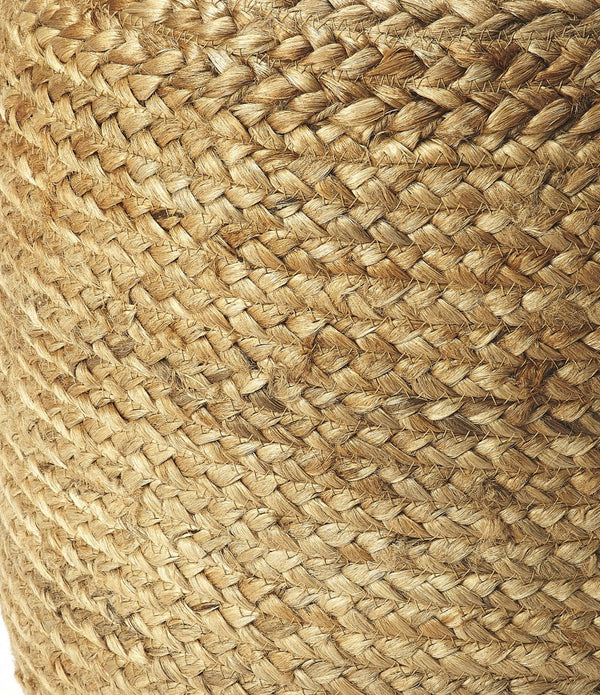 Bohemian Bullet Jute Pouf Ottoman