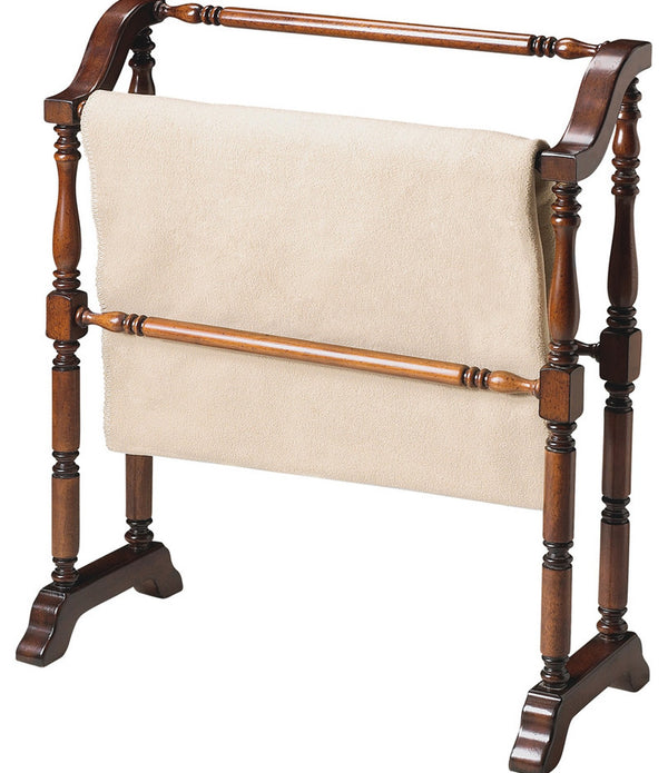 Vintage Deep Cherry Blanket Stand
