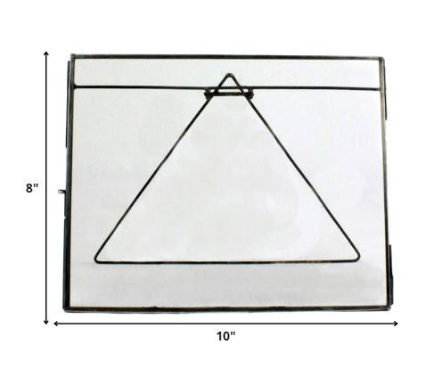 8x10 Jumbo Black Metal Horizontal Glass Frame