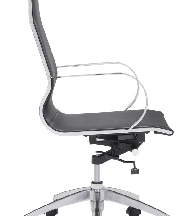 Black Ergonomic Conference Room High Back Rolling Office Chair