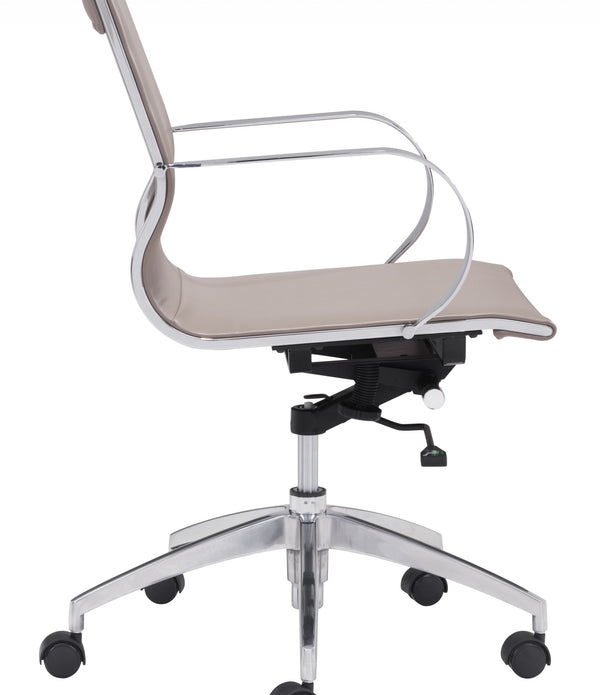 Mushroom Ergonomic Conference Room Low Back Rolling Office Chair