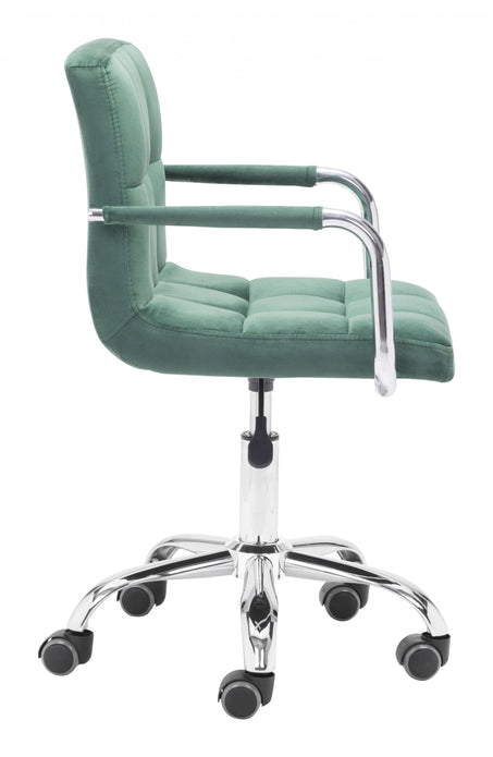 Sage Green Pop of Color Rolling Office Chair