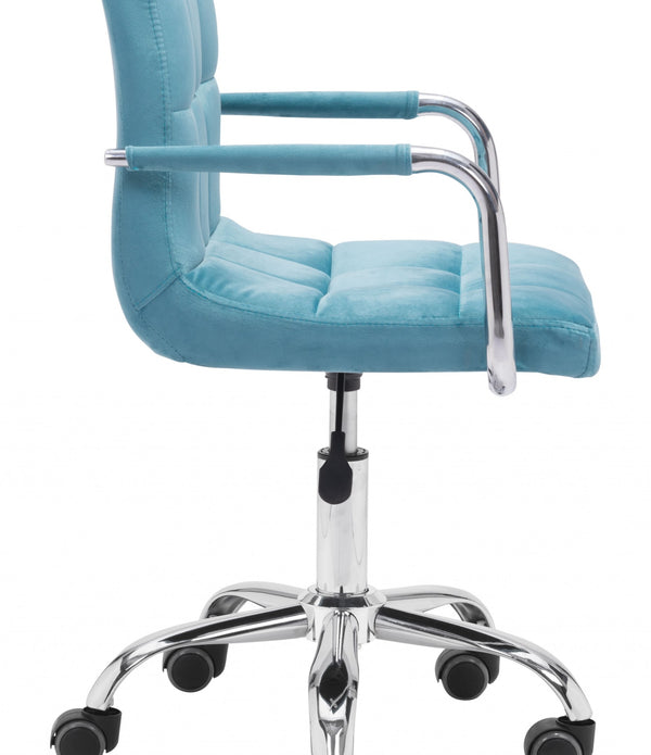 Teal Pop of Color Rolling Office Chair