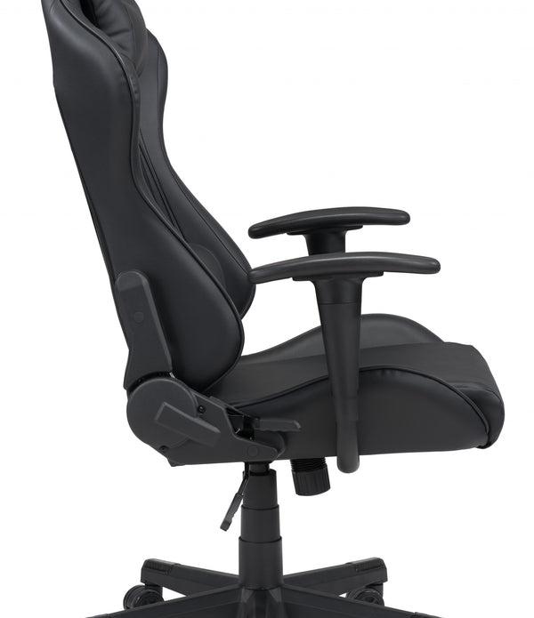 Black Leather Gaming Chair