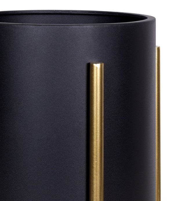 Black and Gold Metal Plant Stand