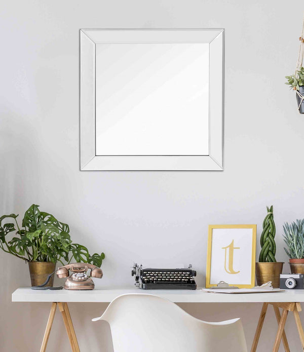 Square Wall Mounted Clear Mirror