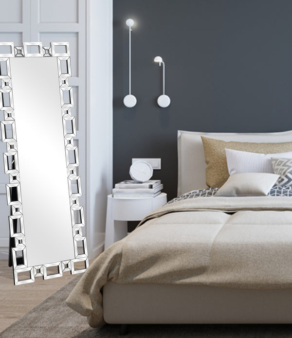 Silver Linked Full Length Mirror