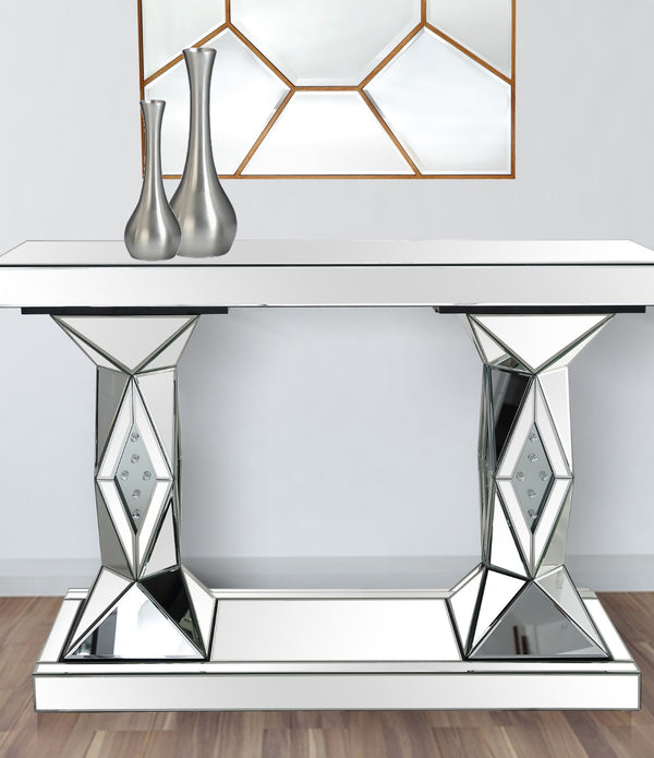 Silver Prism Console Table