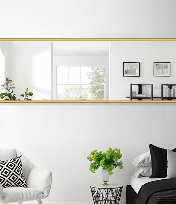 Gold Aluminum Framed Mirror