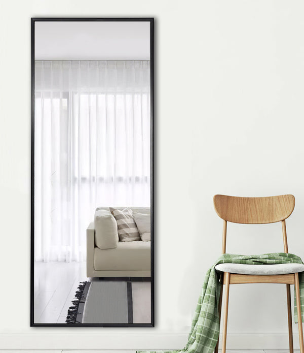 Black Aluminum Framed Mirror