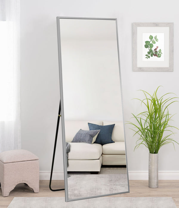 Silver Aluminum Framed Mirror