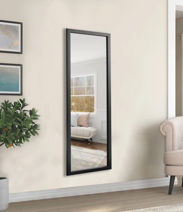 Thick Border Black Full Length Mirror