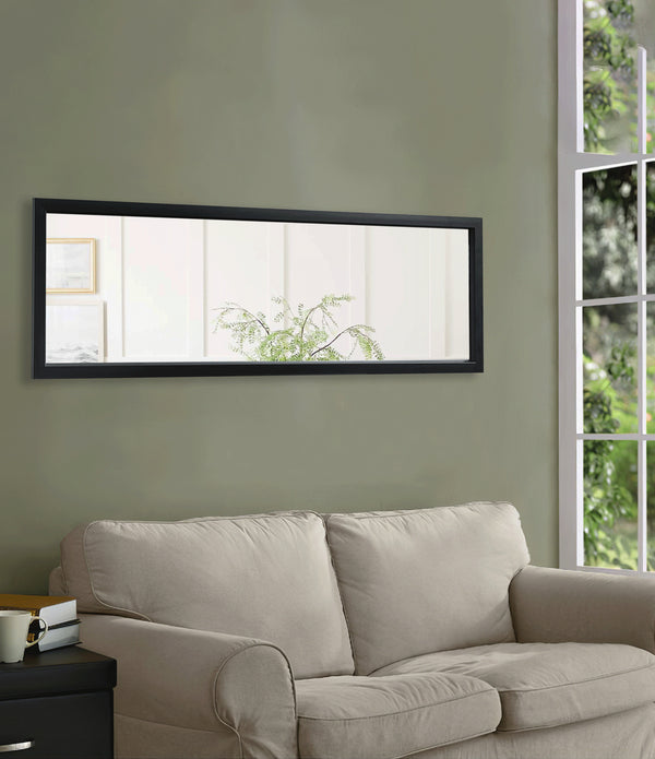 Black Leaning Wall Mirror