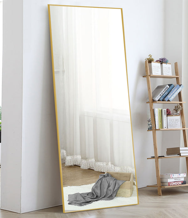 Jumbo Gold Full Length Standing Mirror