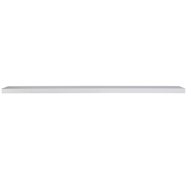 75" White Wooden Floating Shelf