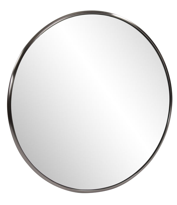 32' Brushed Titanium Round Wall Mirror