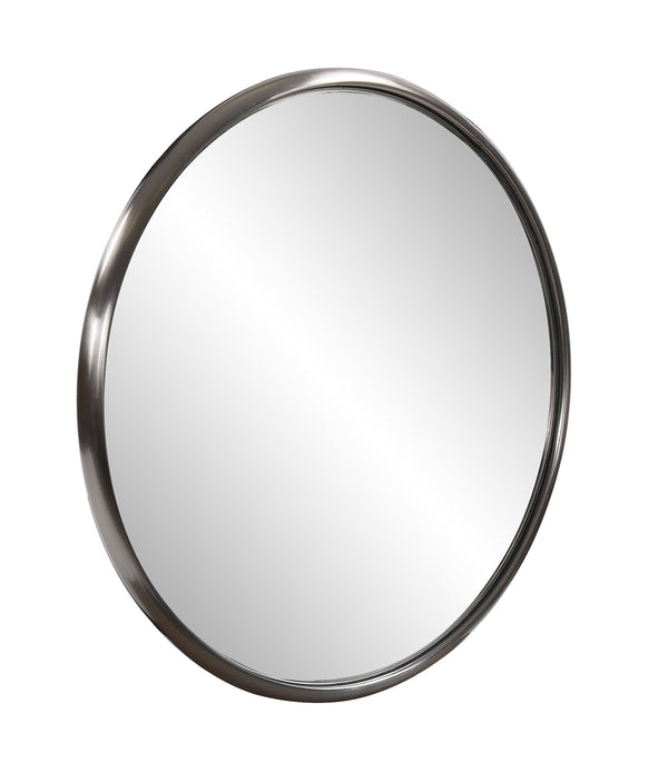 20' Brushed Titanium Round Wall Mirror