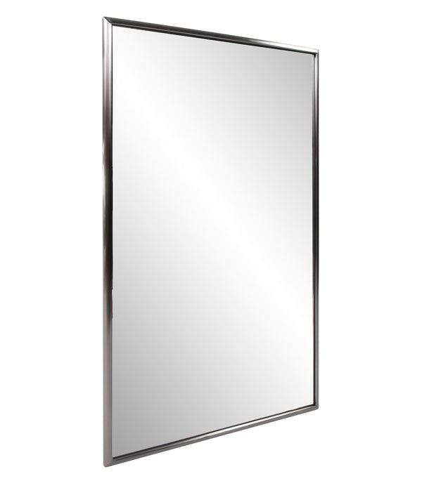 Brushed Titanium Rectangular Wall Mirror