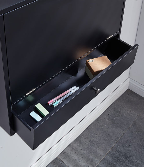 Black Wall Mount Folding Desk