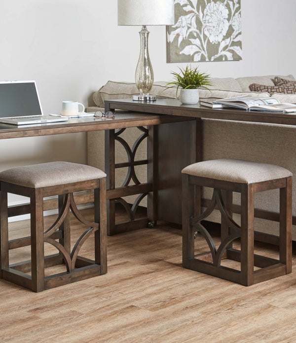 Stylish Brown Multi Functional Five Piece Sofa Table Bar Set