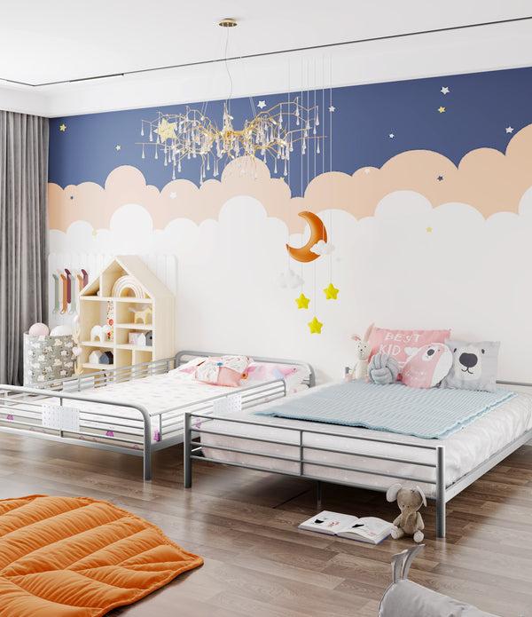 Silver Full XL Over Queen Bunk Bed with Ladder