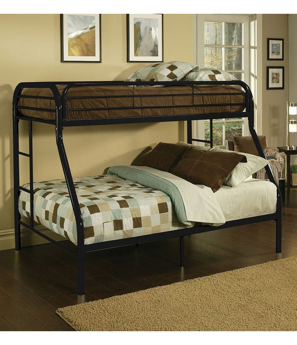 Black Twin Over Full Size Bunk Bed