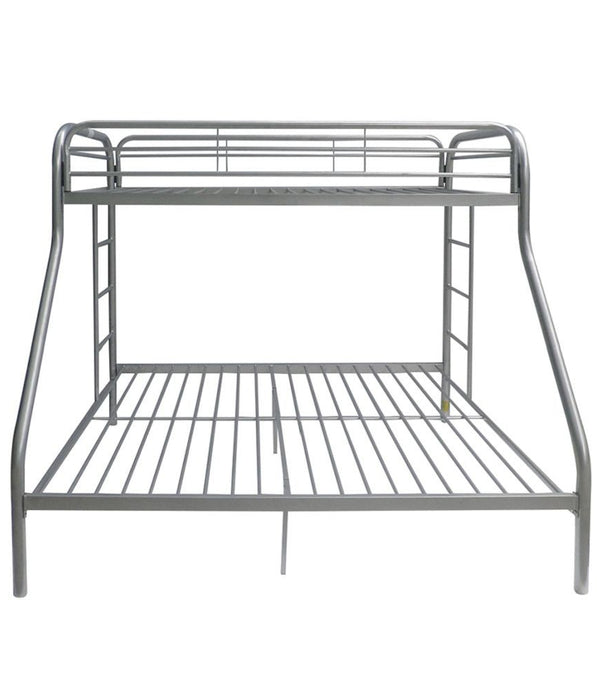 Silver Twin Over Full Size Bunk Bed