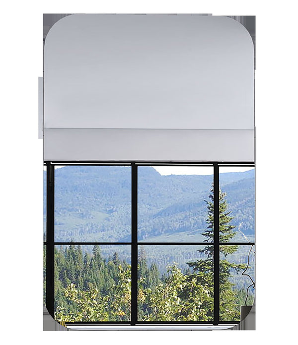 Modern Curved Corner Wall Mirror